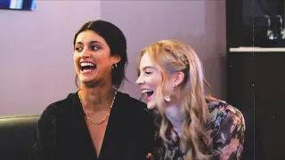 Anya Chalotra & Freya Allan being cute together