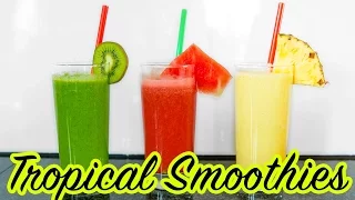 3 Tropical Summer Smoothie Recipes ☼ VEGAN, Healthy & Delicious