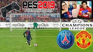 Reto PES2019 Penaltis con castigo  PSG Vs M.United (Champions League)