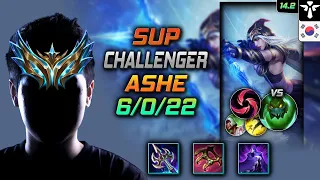 Ashe Support Build Umbral Glaive Hail of Blades - LOL KR Challenger Patch 14.2