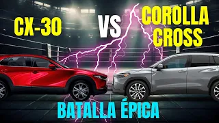 🥊 TOYOTA COROLLA CROSS vs MAZDA CX30 🥵 NO lo vas a creer! ¿CUÁL ES MEJOR para ti? Video definitivo