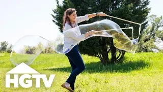 DIY Giant Bubble Wand and Solution | HGTV