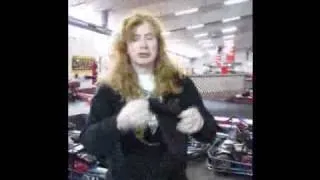 Dave Mustaine goes go karting