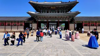 봄날 경복궁 산책, Gyeongbokgung Palace in Spring •[4k] Seoul, Korea