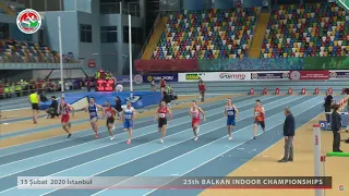 Men's 60m, FINAL, Balkan Indoor Championships 2020, Istanbul Turkey