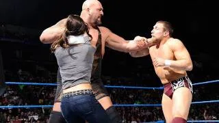 Friday Night SmackDown -  AJ stops Big Show from hitting the WMD on Daniel Bryan
