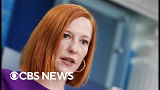 Jen Psaki speaks to reporters on Biden's first anniversary in office | full video