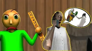 Granny vs Slendrina vs Baldi funny animation part 39