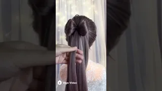 Beautiful hair Bow Ponytail