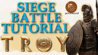🏅Siege Battle Tutorial for Troy A Total War Saga Menelaus vs Paris | Army Guide | Basic Tactics #2