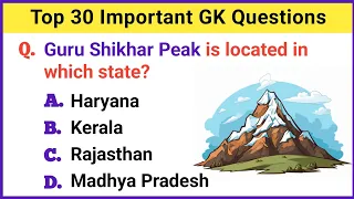Top 30 Important GK Question and Answer | Gk Questions and Answers | GK Quiz #38 | GK Question