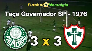 Palmeiras 3 x 3 Portuguesa - 24-01-1976 ( Taça Governador do Estado de São Paulo )