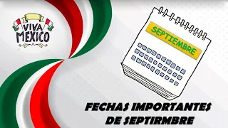 Fechas importantes de SEPTIEMBRE/ Profe Ángel