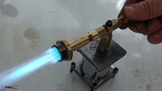 How to make a standing gas burner with a capsule - with high heat