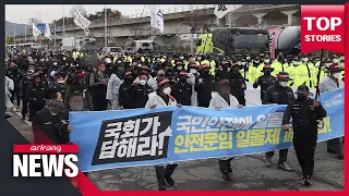 Strike by unionized truckers in S. Korea enters 8th day