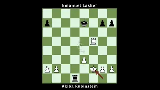 Akiba Rubinstein vs Emanuel Lasker-1909. #Greatest Chess Game Series.  #Match-11. #Full Video.