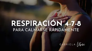 Técnica 4-7-8 RESPIRACIÓN para REDUCIR la ANSIEDAD 🌱 @GabrielaLitschi