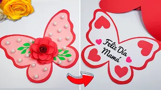 ✨Tarjeta mariposa para el día de la madre/mujer 😍 Ideas para mamá | Mother's Day Card Beautiful