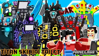 TITAN SKIBIDI TOILET sa MINECRAFT PE | SOBRANG LAKAS ni TRI TITAN