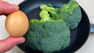 Just Add Eggs To Broccoli! The Result Is Amazing! Quick Breakfast Recipe With Broccoli!