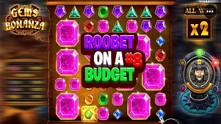Roobet on a Budget! #8 (GEMS BONANZA BONUS BUYS) - Roobet