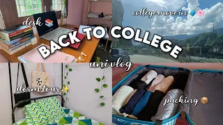 College move in vlog 📦🧳dorm tour✨ + living alone | uni diaries 🌸