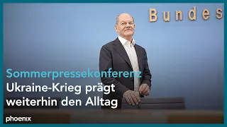 Sommerpressekonferenz von Bundeskanzler Olaf Scholz am 14.07.2023