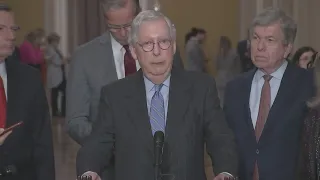 Senate Minority Leader Mitch McConnell hospitalized after fall