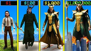 GTA 5 : $1 LOKI to $1,000,000,000 LOKI THE GOD OF STORIES in GTA 5!