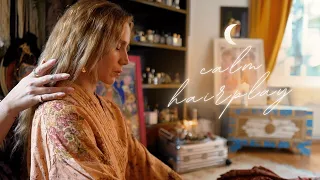 ASMR soft whispered calm recharging massage on a beautiful reiki healer