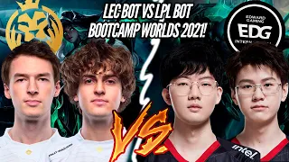 VIPER E MEIKO VS CARZZY E KAISER, BOT DA EDG VS BOT DA MAD LIONS, LPL VS LEC! BOOTCAMP WORLDS 2021!