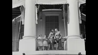 President Roosevelt Walking During the 1935 White House Easter Egg Roll