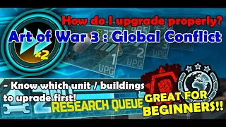 What units/buildings do I upgrade first in AOW3 : Global Conflict