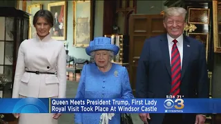 Queen Elizabeth Meets President Trump, First Lady At Windsor Castle
