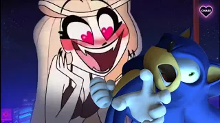 Mini ytp: Sonic tryna hide away from Charlie Hazbin Hotel (Verbalase 50k meme)