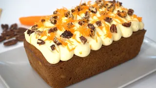 Super Moist Carrot Loaf Cake With Stable Cream Cheese Frosting Recipe