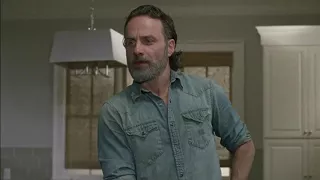 TWD 7x16 Rick, Carl and Michonne talking about Negan (Deleted scene)