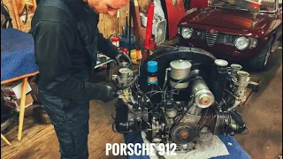 PORSCHE 912: Taking the Engine out of storage!