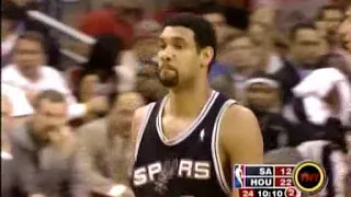 Duncan dominated Yao Ming  经典重现火箭VS马刺 2004 dec