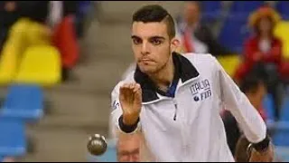 Pétanque une mène de 6 tirs ￼(incroyable) Diego rizzi vs Donovan lamberger