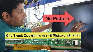 #double #image की Problem को कैसे ठीक करे | Ckv Track Cut करने का तरीका | #4k Panel Repair Training