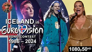 Iceland 🇮🇸 in Eurovision Song Contest (1986-2024)