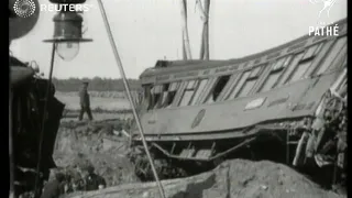 TRANSPORT: Railways: Paris - Warsaw express train crash (1929)