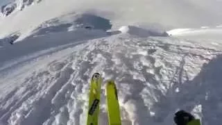 Most insane ski line EVER [RUSSIAN EDITION]