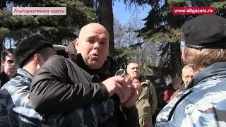 Вывели провокатора с митинга. Губера в отставку. Тысяча у лавры