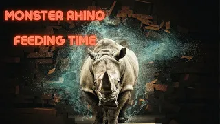 Monster Rhino! Feeding Time!