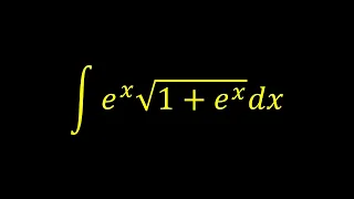 Integral of e^(x)*sqrt(1+e^(x)) - Integral example