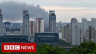 Explosions shake Kyiv while battles rage in Ukraine’s east - BBC News