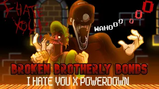 Friday Night Funkin' Mario's Madness Mix - Broken Brotherly Bonds ~ I Hate You x Powerdown