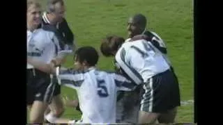 1996 - Derby 2 Crystal Palace 1 - Robin Van der Laan Goal - BBC Radio Derby Commentary